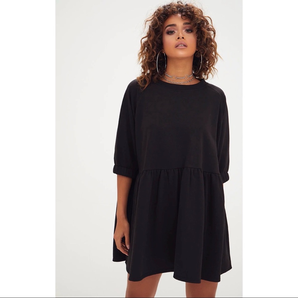 prettylittlething smock dress